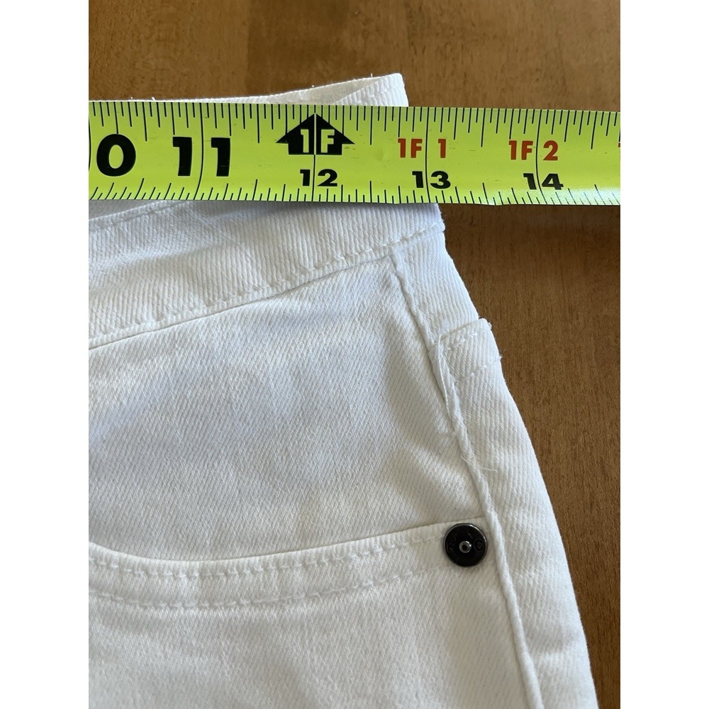 KanCan Women's White‎ Denim Jeans Size 3/25 Distressed Skinny Summer - Picture 8 of 11